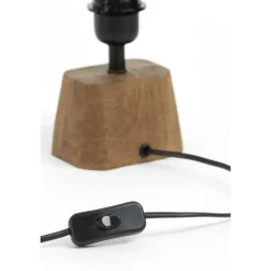 Lampenvoeten-Light & Living Lampvoet Kardan - Hout - 16x10x21cm