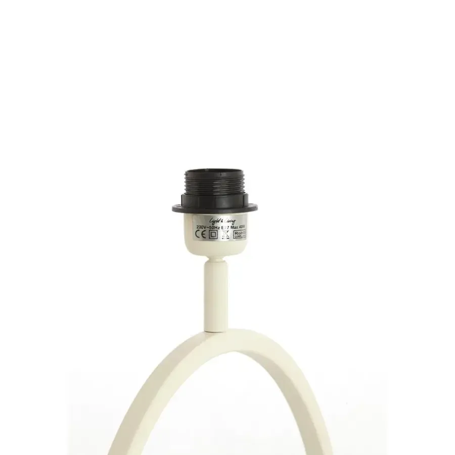 Lampenvoeten-Light & Living Lampvoet Liva - Crème - 40x12,5x54cm