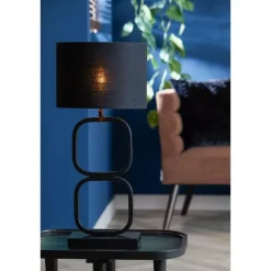 Light & Living Lampvoet Lutika - Zwart - 23x11,5x46cm