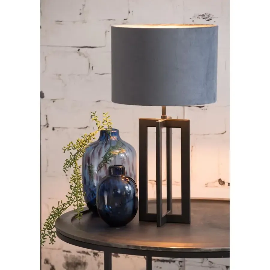 Lampenvoeten-Light & Living Lampvoet Mace - Zwart - 15x35cm