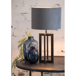 Lampenvoeten-Light & Living Lampvoet Mace - Zwart - 15x35cm