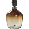Leen Bakker Lampvoet Mois bruin glas E27 26,5xØ16,5 cm