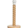 Lampenvoeten-Leen Bakker Lampvoet Noan - naturel hout - 32,5xØ15 cm
