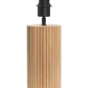Lampenvoeten-Leen Bakker Lampvoet Riv - naturel hout - E27 - 31xØ12 cm