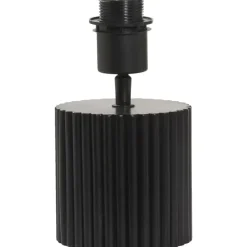 Leen Bakker Lampvoet Riv - zwart hout - E27 - 21xØ12 cm