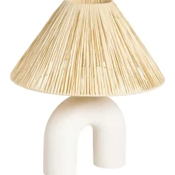 Lampenvoeten-Leen Bakker Lampvoet Senna - off-white - 27,5x20,5x7,5 cm