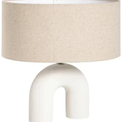Lampenvoeten-Leen Bakker Lampvoet Senna - off-white - 27,5x20,5x7,5 cm