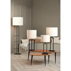 Lampenvoeten-Light & Living Lampvoet Shiva - Zwart - 20x10x55cm