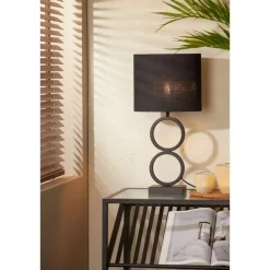 Lampenvoeten-Light & Living Lampvoet Stelios - Zwart - 15x10x36cm