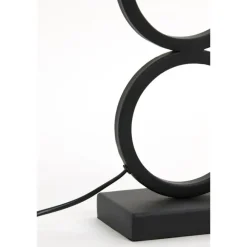 Lampenvoeten-Light & Living Lampvoet Stelios - Zwart - 15x10x36cm