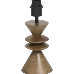 Leen Bakker Lampvoet Timber bruin E27 - 30x13x13 cm