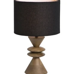Leen Bakker Lampvoet Timber bruin E27 - 30x13x13 cm