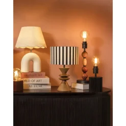 Leen Bakker Lampvoet Timber bruin E27 - 30x13x13 cm