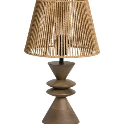Leen Bakker Lampvoet Timber bruin E27 - 30x13x13 cm