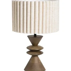 Leen Bakker Lampvoet Timber bruin E27 - 30x13x13 cm