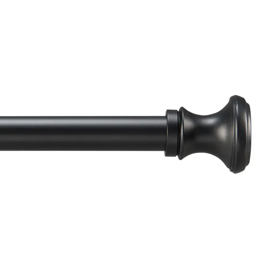 Gordijnroedes-ACAZA Lange gordijnroede - uitschuifbare gordijn rail - stang van 250-360 cm - zwart