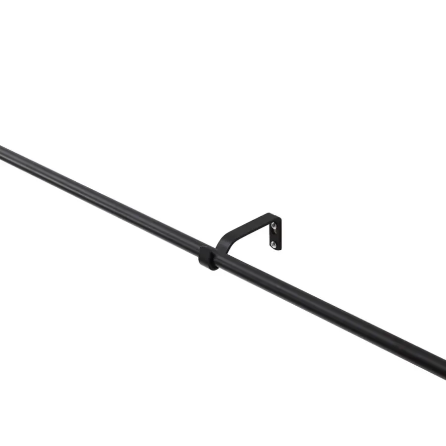 Gordijnroedes-ACAZA Lange gordijnroede - uitschuifbare gordijn rail - stang van 250-360 cm - zwart