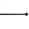 ACAZA Lange Gordijnroede - Uitschuifbaar - Stang van 90 - 170 cm - Zwart
