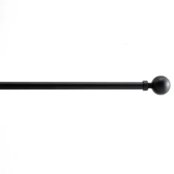 ACAZA Lange Gordijnroede - Uitschuifbaar - Stang van 90 - 170 cm - Zwart
