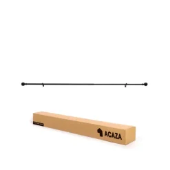 ACAZA Lange Gordijnroede - Uitschuifbaar - Stang van 90 - 170 cm - Zwart