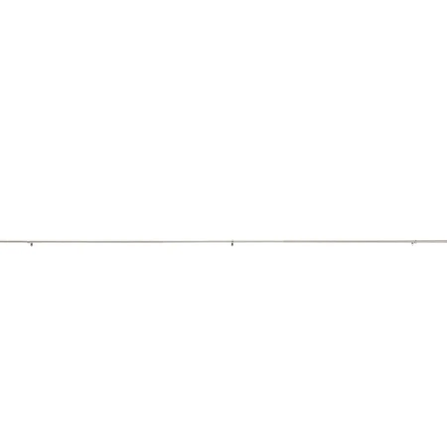 Gordijnroedes-ACAZA Lange gordijnroede - uitschuifbaar - 250-360 cm - zilvergrijs
