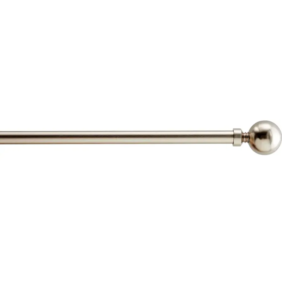 Gordijnroedes-ACAZA Lange Gordijnroede - Uitschuifbare Gordijn Rail - Stang van 240-360 cm - Zilver