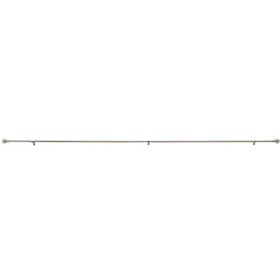 Gordijnroedes-ACAZA Lange Gordijnroede - Uitschuifbare Gordijn Rail - Stang van 240-360 cm - Zilver