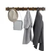Kapstokken-ACAZA Lange Muur Kapstok - Retro School Kapstok - Bruin - 88 cm Lang