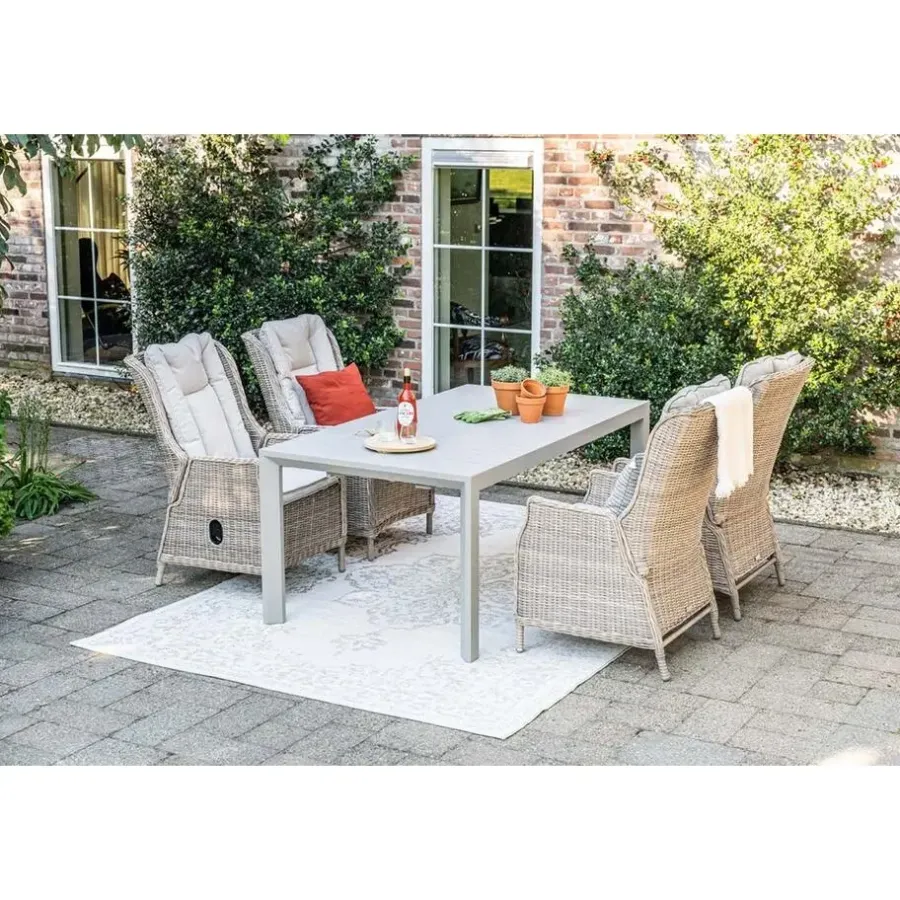 Tuintafels-Garden Impressions Latina uitschuifbare tafel - 180/230x100 cm - taupe