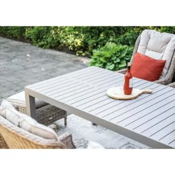 Tuintafels-Garden Impressions Latina uitschuifbare tafel - 180/230x100 cm - taupe