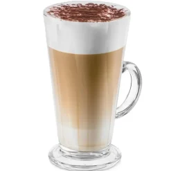 Merkloos Latte Macchiato/koffie glazen - glas - 2x stuks - 280 ml