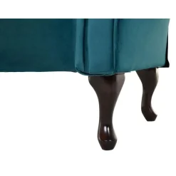 Loveseats-Beliani LATTES - Chaise longue - Blauw - Linkerzijde - Fluweel