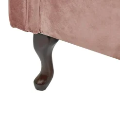 Beliani LATTES - Chaise longue - Roze - Linkerzijde - Fluweel