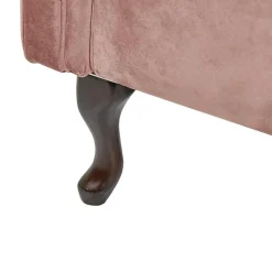 Loveseats-Beliani LATTES - Chaise longue - Roze - Rechterzijde - Fluweel
