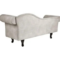 Loveseats-Beliani LATTES II - Chaise longue - Taupe - Rechterzijde - Fluweel