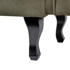Loveseats-Beliani LATTES II - Chaise longue - Olijfgroen - Linkerzijde - Fluweel