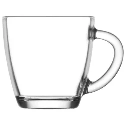 LAV Koffie/thee glazen - 2x stuks - glas - 230 ml