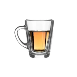 Koffieglazen-LAV Theeglazen/koffie glazen - transparant glas - 2x - 250 ml