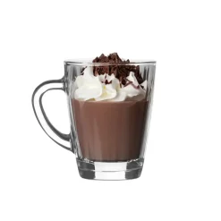 Koffieglazen-LAV Theeglazen/koffie glazen - transparant glas - 2x - 250 ml