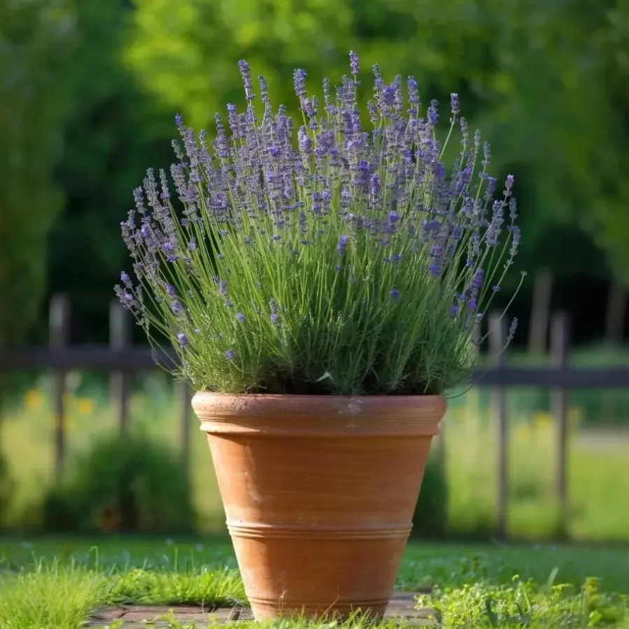 Planten|Tuinplanten-Plant in a Box Lavendel - Set van 6 - Lavandula angustifolia - Hoogte 10-15cm - ⌀10,5cm