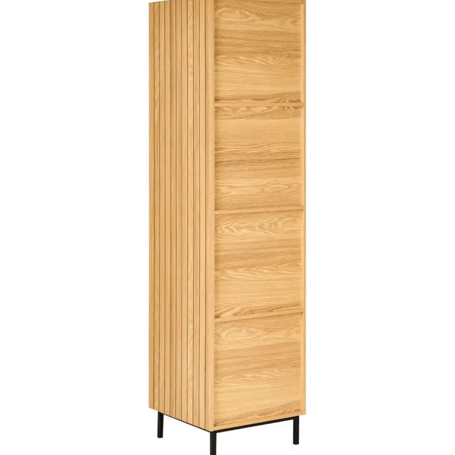 Boekenkasten|Boekenkasten-Leen Bakker LEANDRO - Opbergkast 4 planken - Lichtbruin - MDF