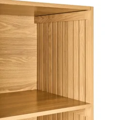 Boekenkasten|Boekenkasten-Leen Bakker LEANDRO - Opbergkast 4 planken - Lichtbruin - MDF