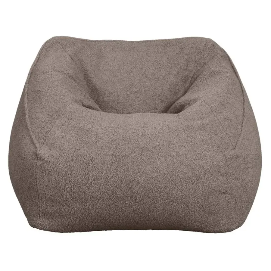 Zitzakken-Leen Bakker Lebel loungestoel Fay - taupe - 70x100x100 cm