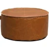 Lebel poef Jens - cognac - 60x30 cm