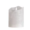 Kaarsen-Leen Bakker LED Kaars Rustiek - lichtgrijs - 10xØ7,6 cm