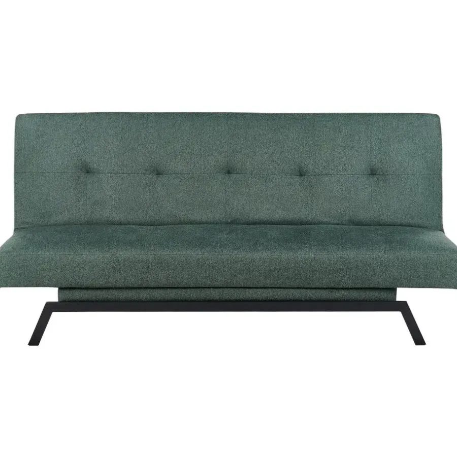 Beliani LEEDS - Slaapbank 3-zits - Groen - Polyester