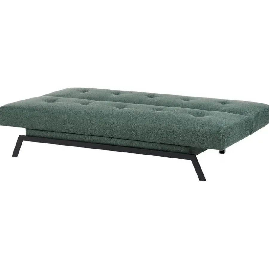 Beliani LEEDS - Slaapbank 3-zits - Groen - Polyester