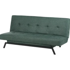 Beliani LEEDS - Slaapbank 3-zits - Groen - Polyester