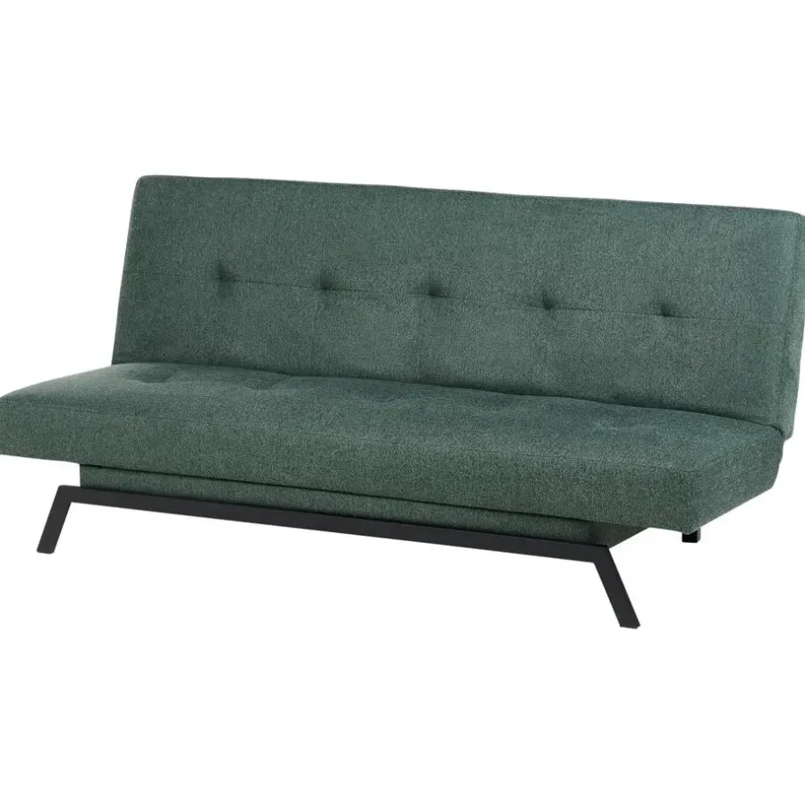 Beliani LEEDS - Slaapbank 3-zits - Groen - Polyester