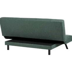 Beliani LEEDS - Slaapbank 3-zits - Groen - Polyester